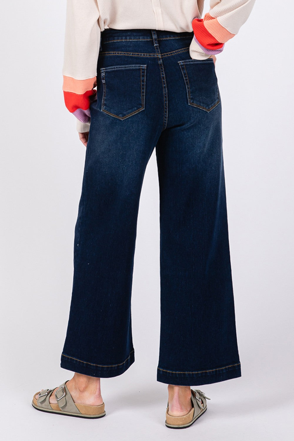SAGE + FIG High Waist Wide Leg Jeans 10591 | Gulf Resellers