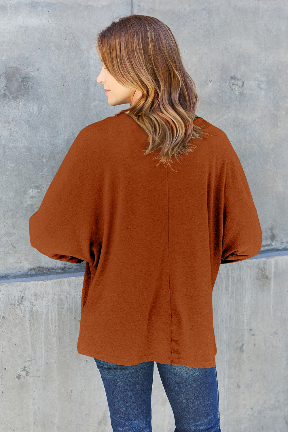 Double Take Full Size Round Neck Long Sleeve T-Shirt | Gulf Resellers