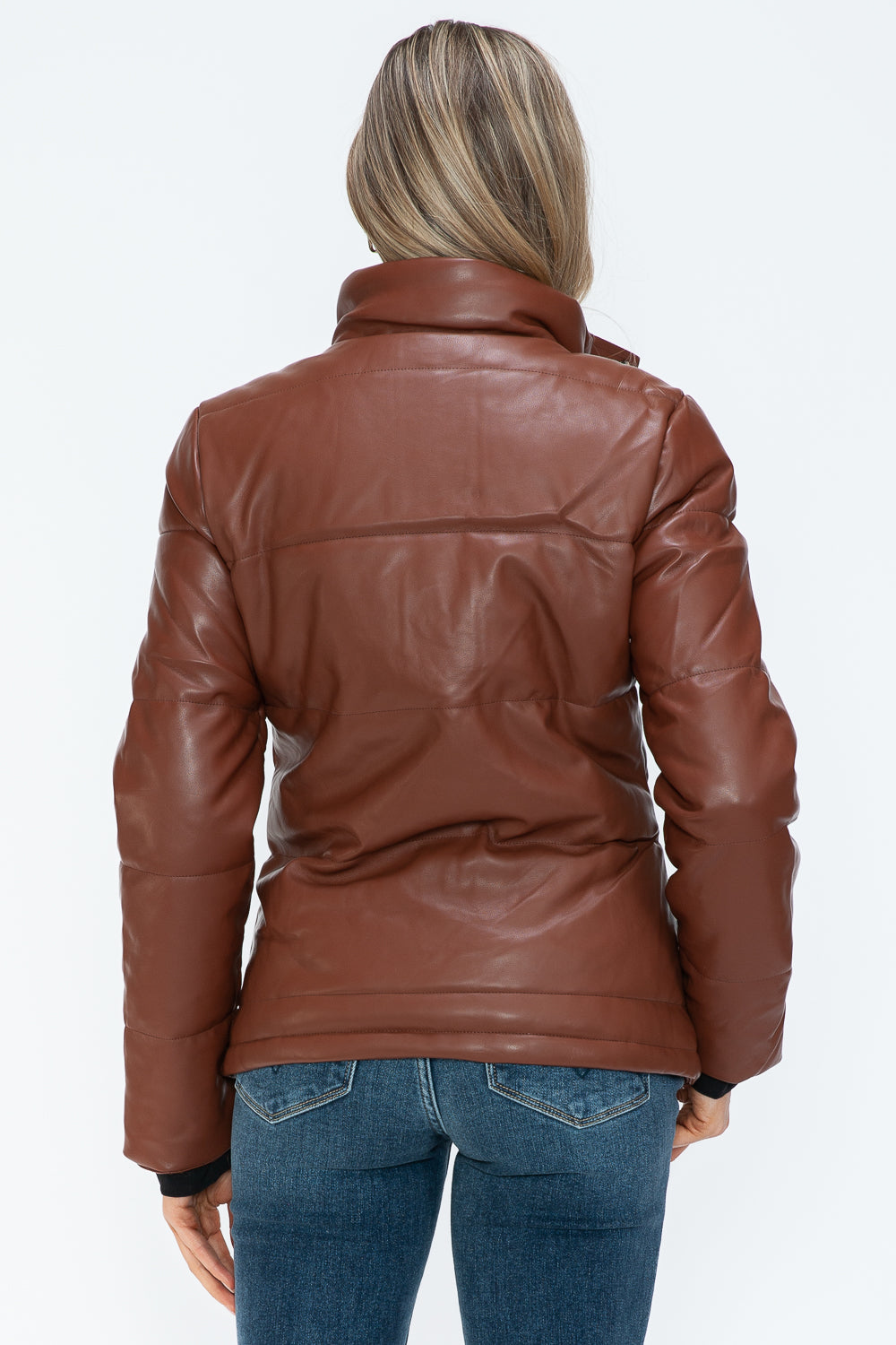 YMI Pocketed Zip Up Turtleneck Puffer Jacket 15753 | Gulf Resellers