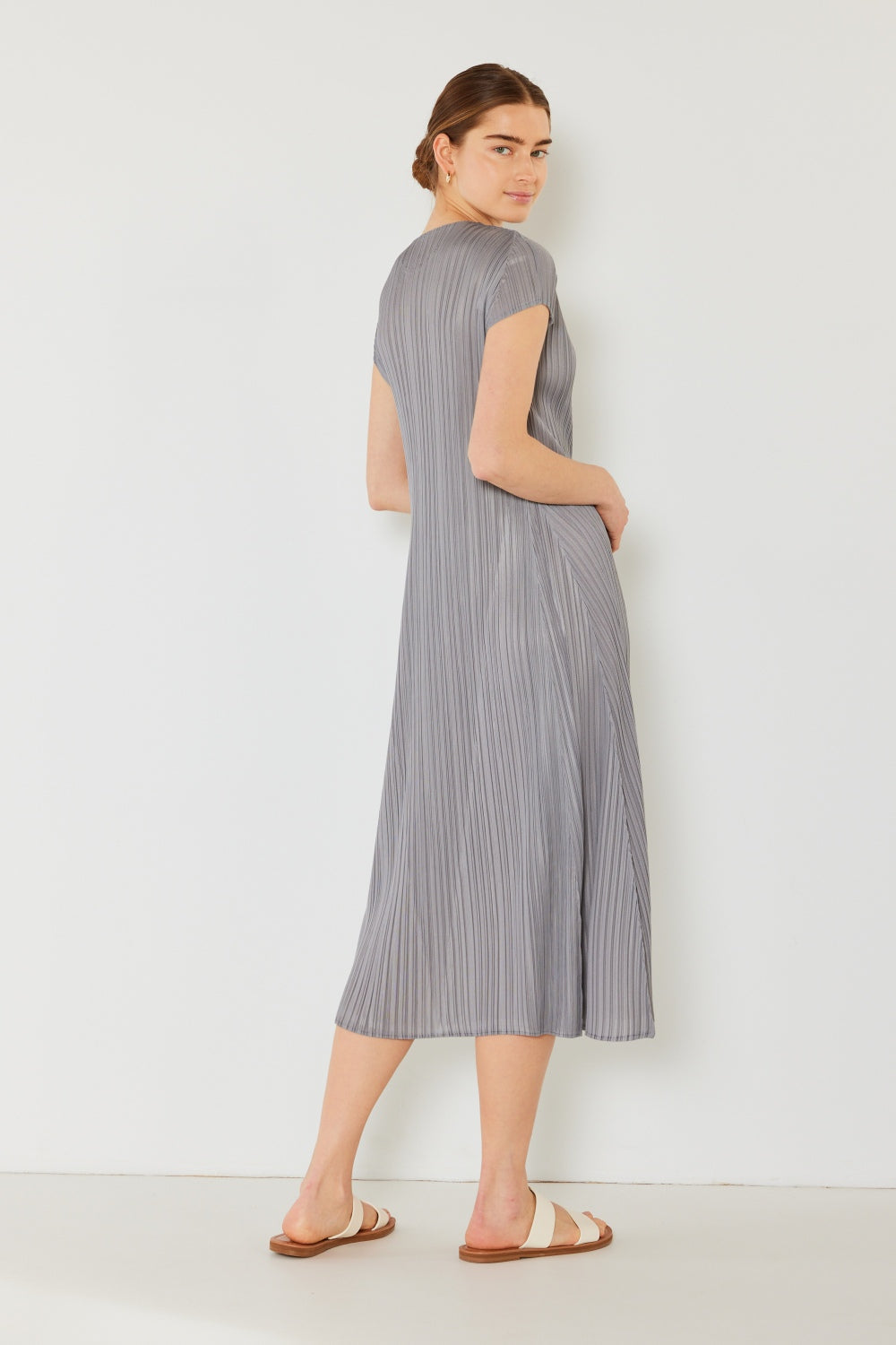 Marina West Swim Pleated Cap Sleeve A-Line Dress 5496 | Gulf Resellers