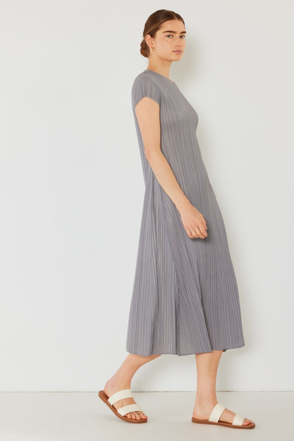 Marina West Swim Pleated Cap Sleeve A-Line Dress 5497 | Gulf Resellers