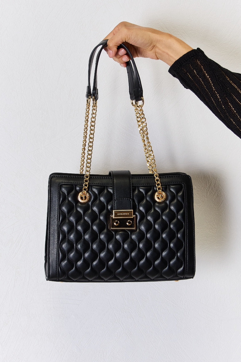 David Jones Quilted PU Leather Handbag 4667 | Gulf Resellers