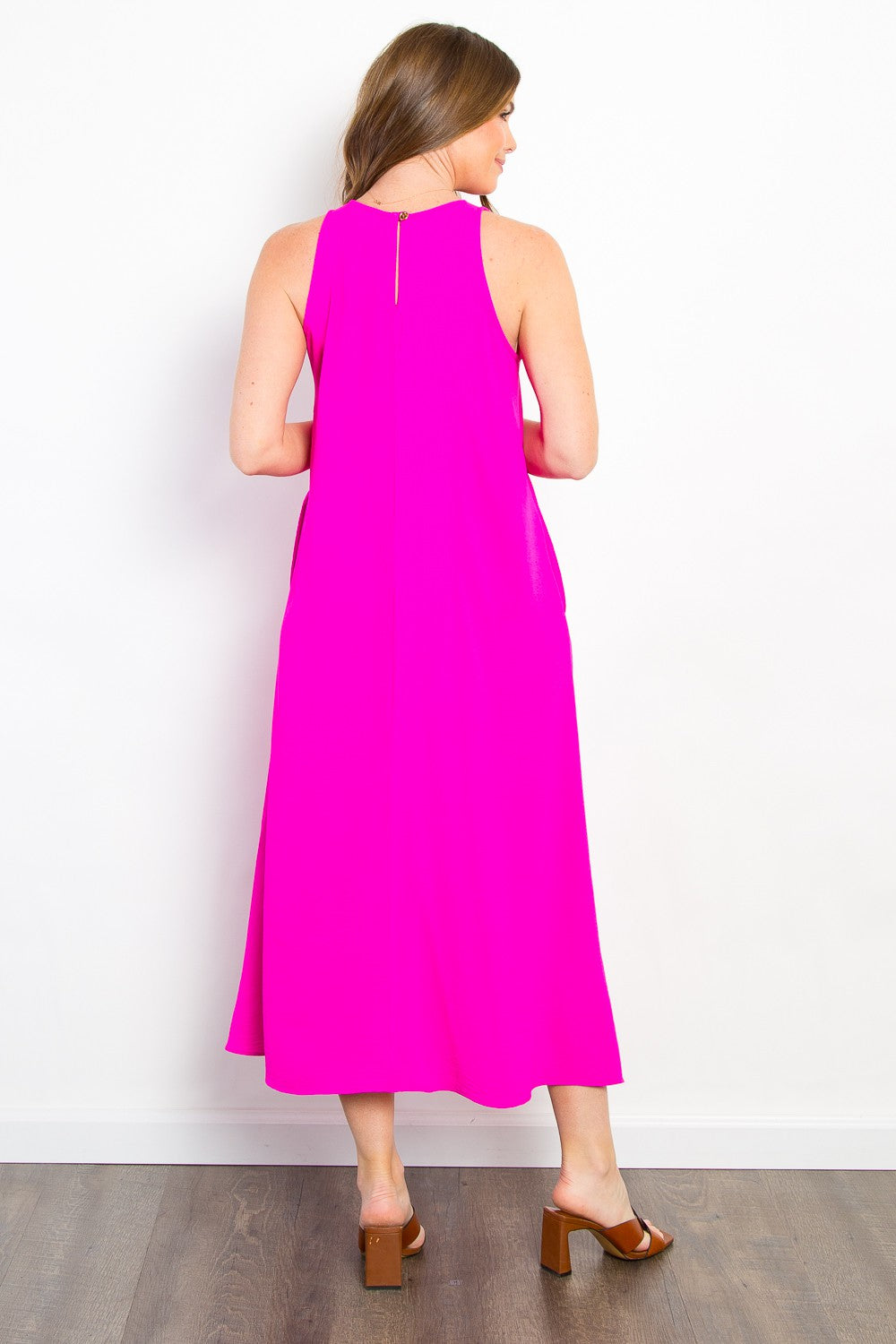Be Stage Midi Tank Dress with Pockets 7730 | Gulf Resellers