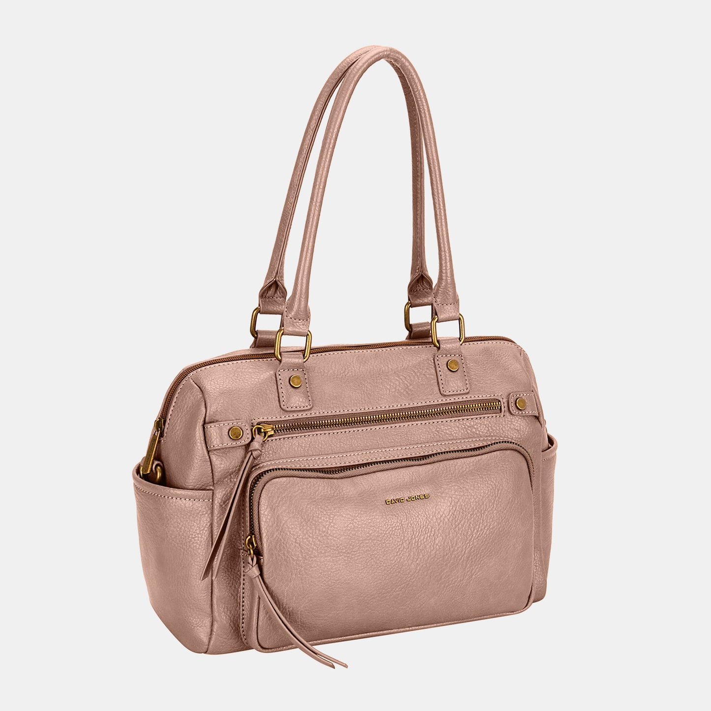 David Jones Zipper PU Leather Handbag 4763 | Gulf Resellers