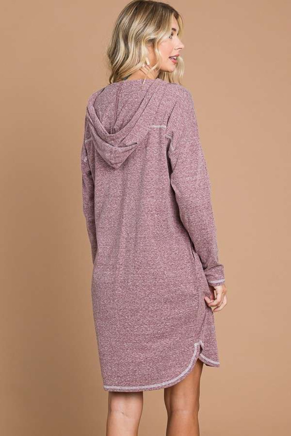Culture Code Full Size Hooded Long Sleeve Sweater Dress 15064 | Gulf Resellers
