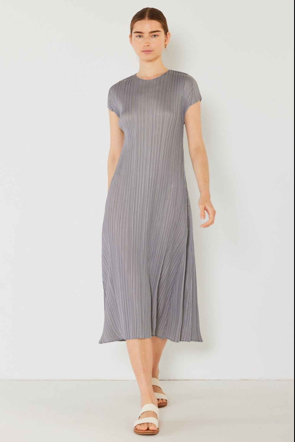 Marina West Swim Pleated Cap Sleeve A-Line Dress 5494 | Gulf Resellers