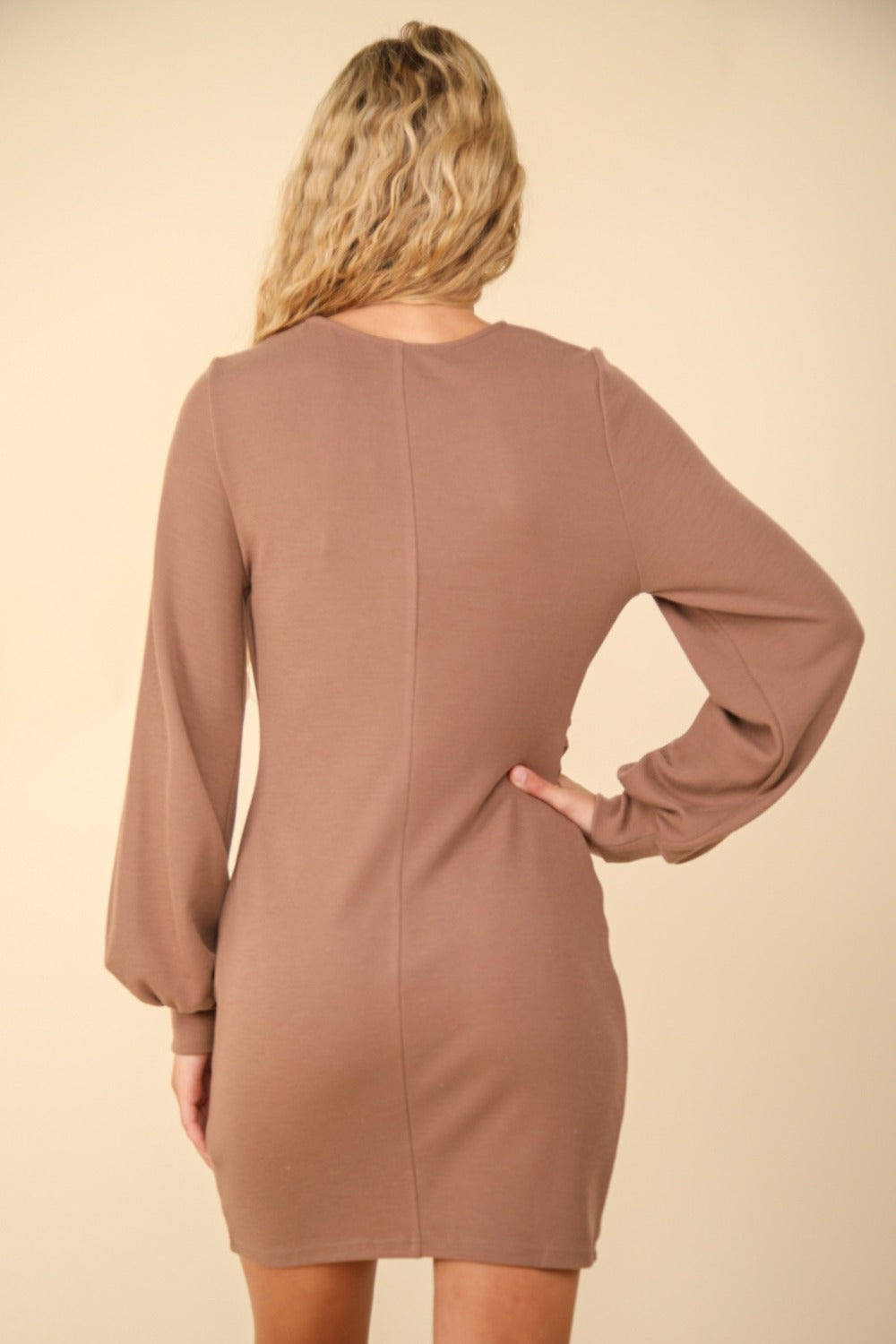 VERY J Ruched Detail Bodycon Mini Dress 9277 | Gulf Resellers