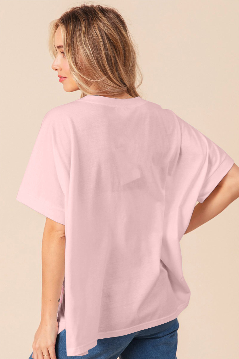 BiBi Sequin Bow Patch Short Sleeve T-Shirt 7618 | Gulf Resellers