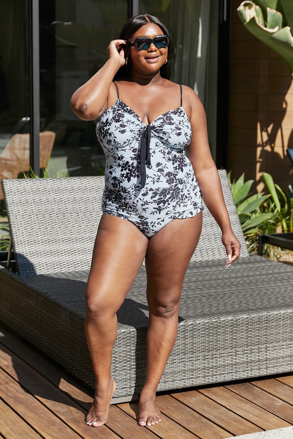 Marina West Swim Côte d'Azur Ruffle Trim One-Piece Swimsuit | Gulf Resellers