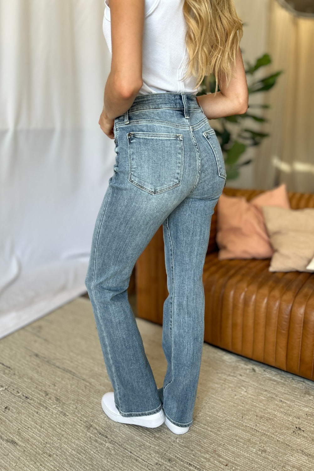 Judy Blue Full Size Medium Rise Bootcut Jeans 10691 | Gulf Resellers