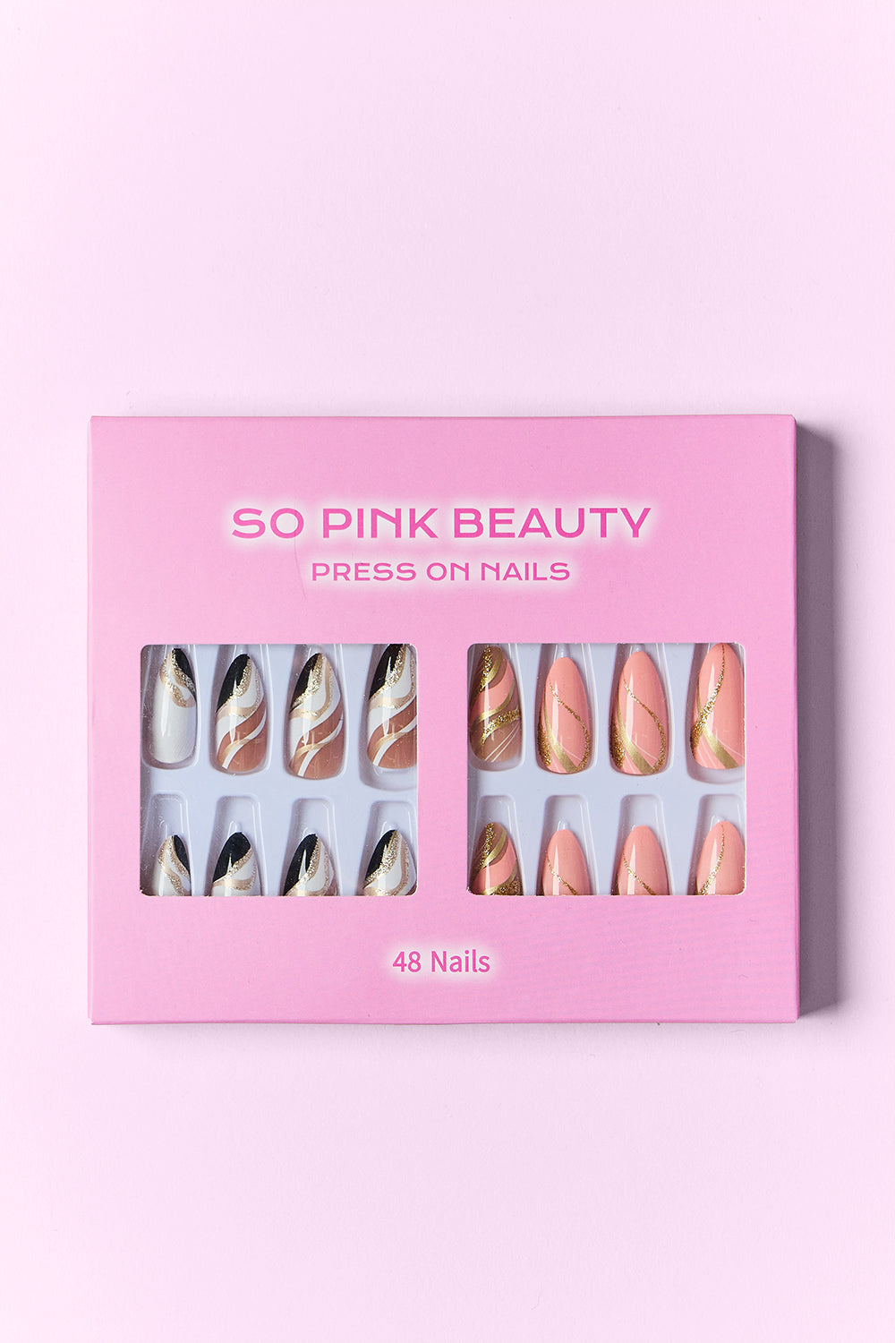 SO PINK BEAUTY Press On Nails 2 Packs | Gulf Resellers
