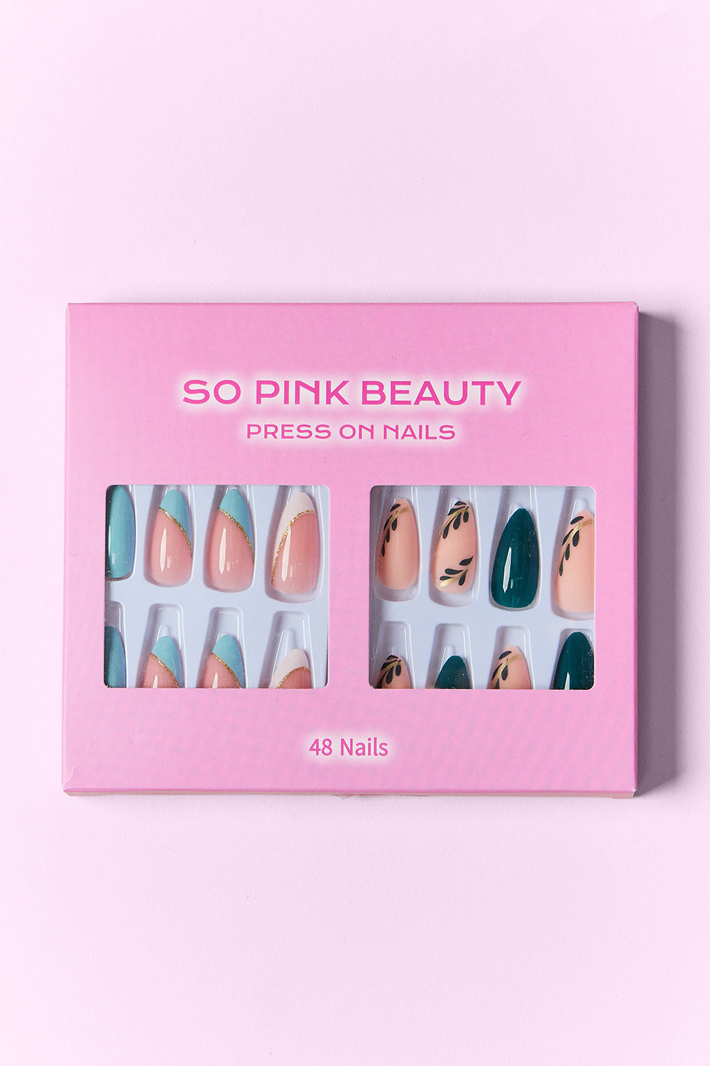 SO PINK BEAUTY Press On Nails 2 Packs | Gulf Resellers