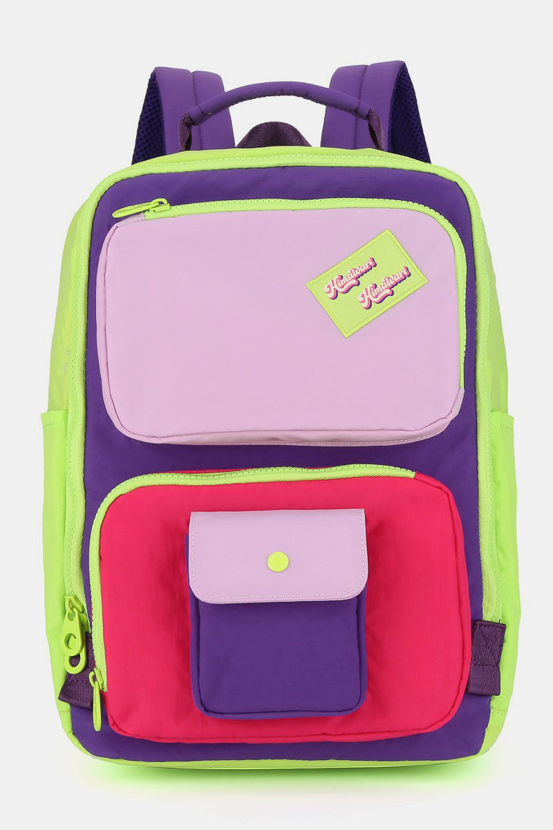 Himawari Contrast Nylon Backpack Bag with Handles 17474 | Gulf Resellers