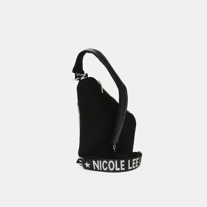 Nicole Lee USA Vegan Leather Leopard & Lip Pattern Crossbody Bag 8517 | Gulf Resellers