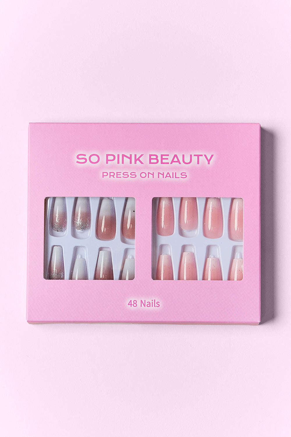SO PINK BEAUTY Press On Nails 2 Packs | Gulf Resellers