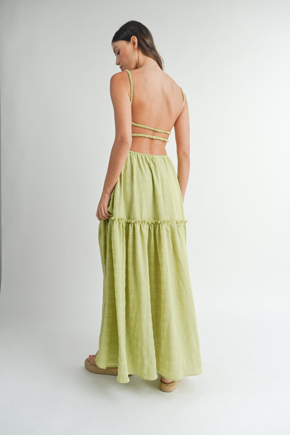 MABLE Cutout Waist Backless Maxi Dress 6004 | Gulf Resellers