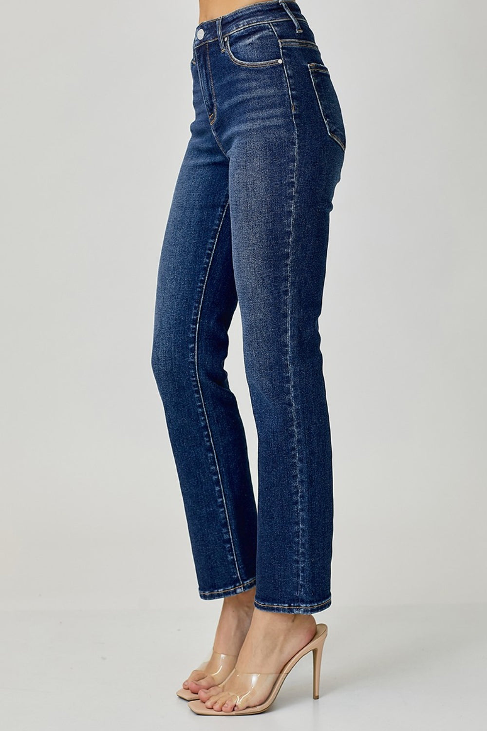 RISEN Full Size High Waist Straight Jeans 5048 | Gulf Resellers