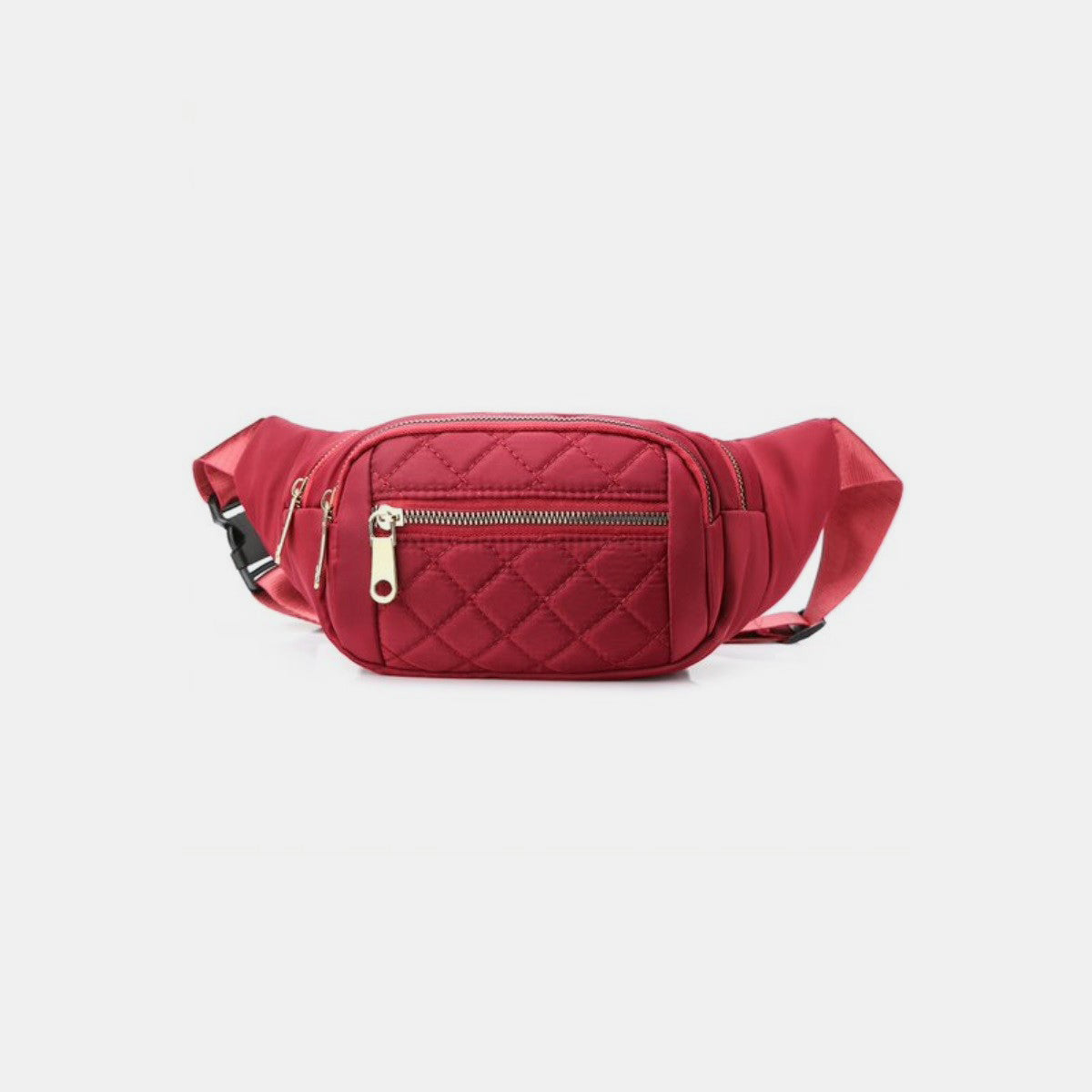 Zenana Quilted Multi Pocket Waist Belt Bag 6541 | Gulf Resellers 