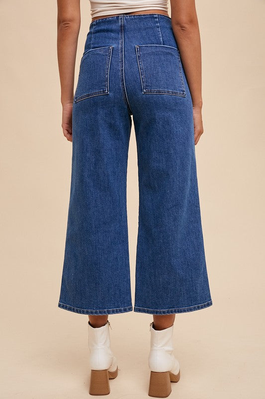 Annie Wear Button Fly High Waist Jeans 21282 | Gulf Resellers 