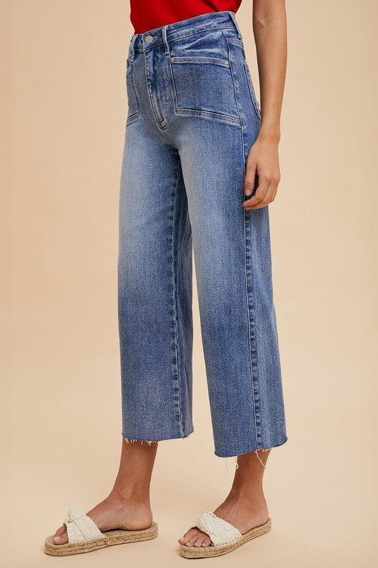 Annie Wear High Rise Wide Leg Jeans 18998 | Gulf Resellers 