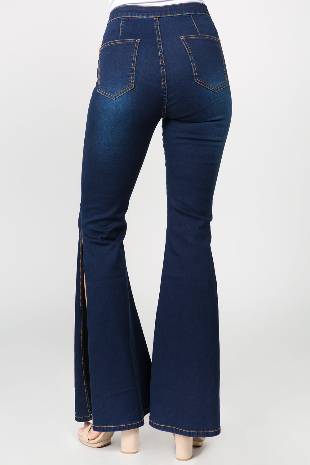 American Bazi Side Slit Flare Jeans 10758 | Gulf Resellers 