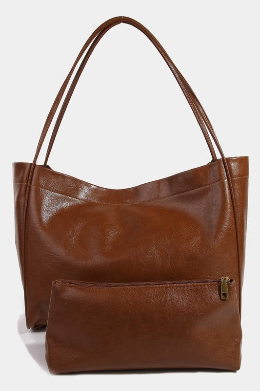 Fame Faux Leather Tote Bag 22007 | Gulf Resellers 