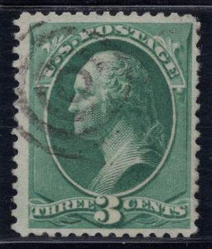 1881-82 3¢ Washington - U.S. #207 sold at Winchester Discounts