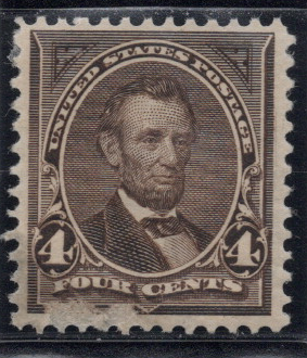 1895 4¢ Lincoln - U.S. #269 sold at Winchester Discounts