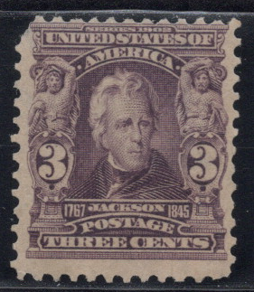 1902-03 3¢ Jackson - U.S. #302 sold at Winchester Discounts