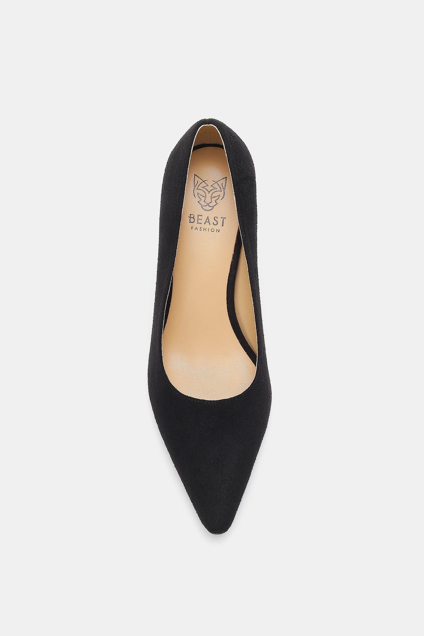 Beast Fashion Faux Suede Point Toe Pumps 22120 | Gulf Resellers 