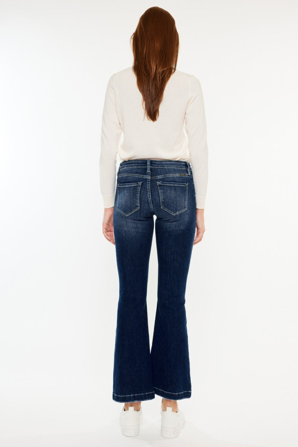 Kancan Mid Rise Button Fly Flare Jeans 8632 | Gulf Resellers 