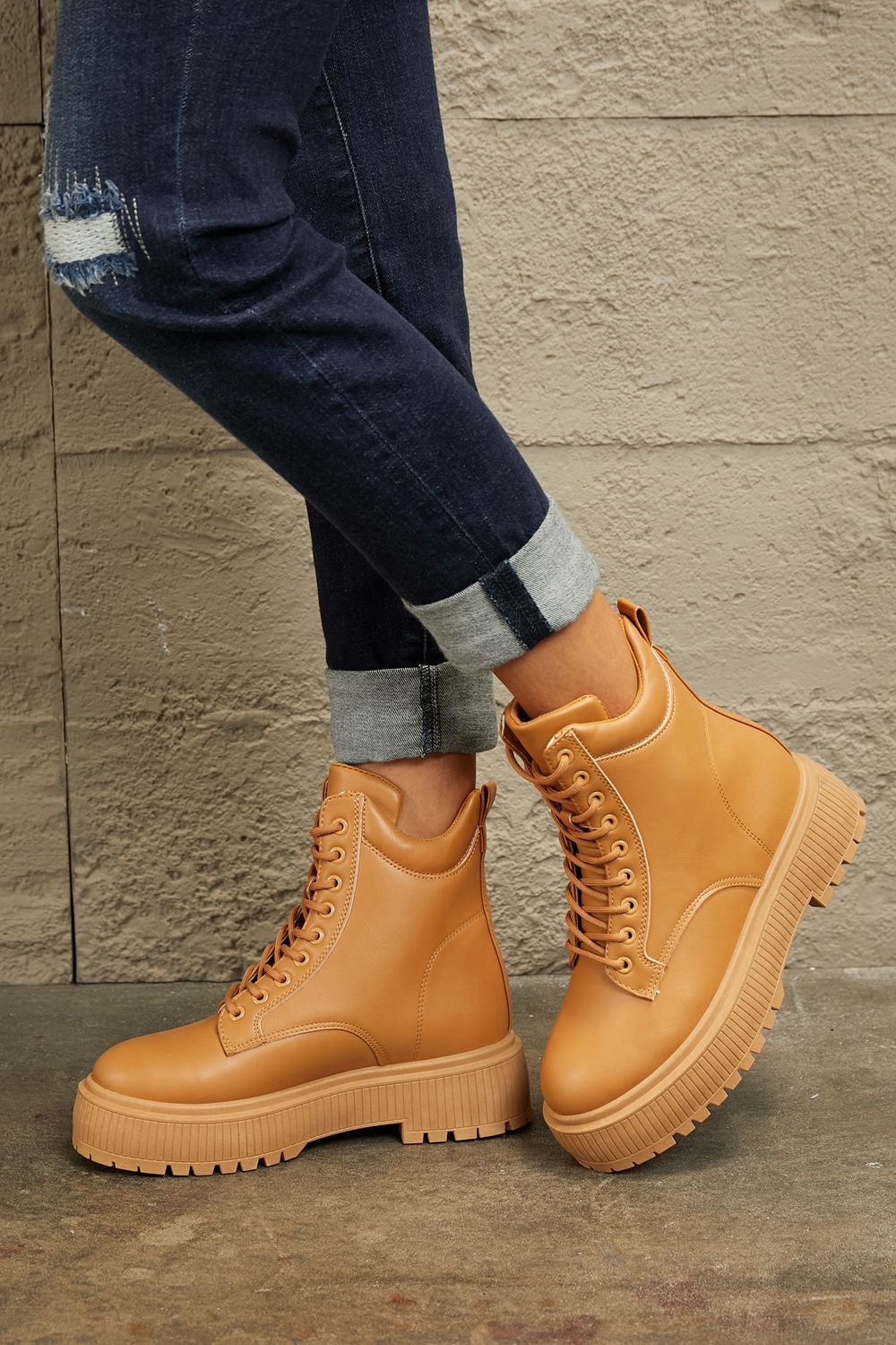 East Lion Corp Platform Combat Boots | Gulf Resellers