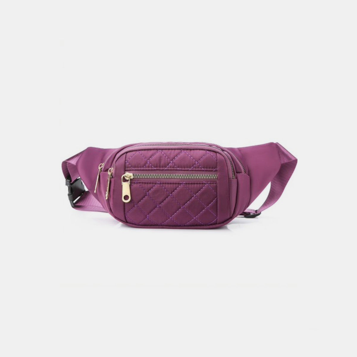 Zenana Quilted Multi Pocket Waist Belt Bag 6543 | Gulf Resellers 