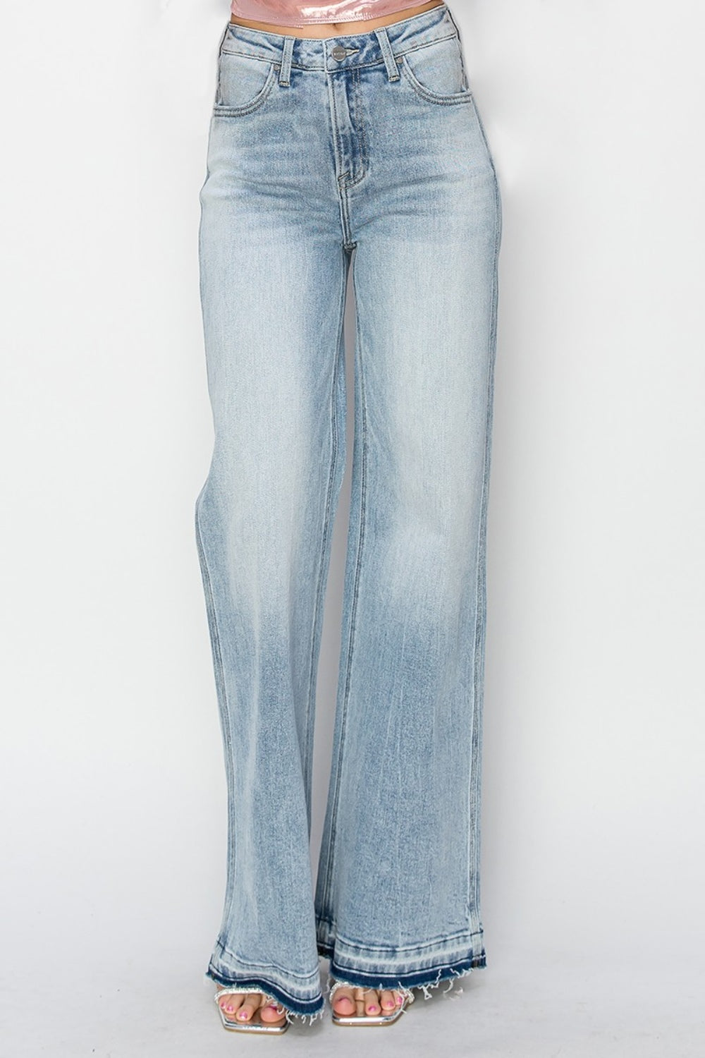 Risen Full Size High Rise Wide Leg Jeans 11362 | Gulf Resellers 