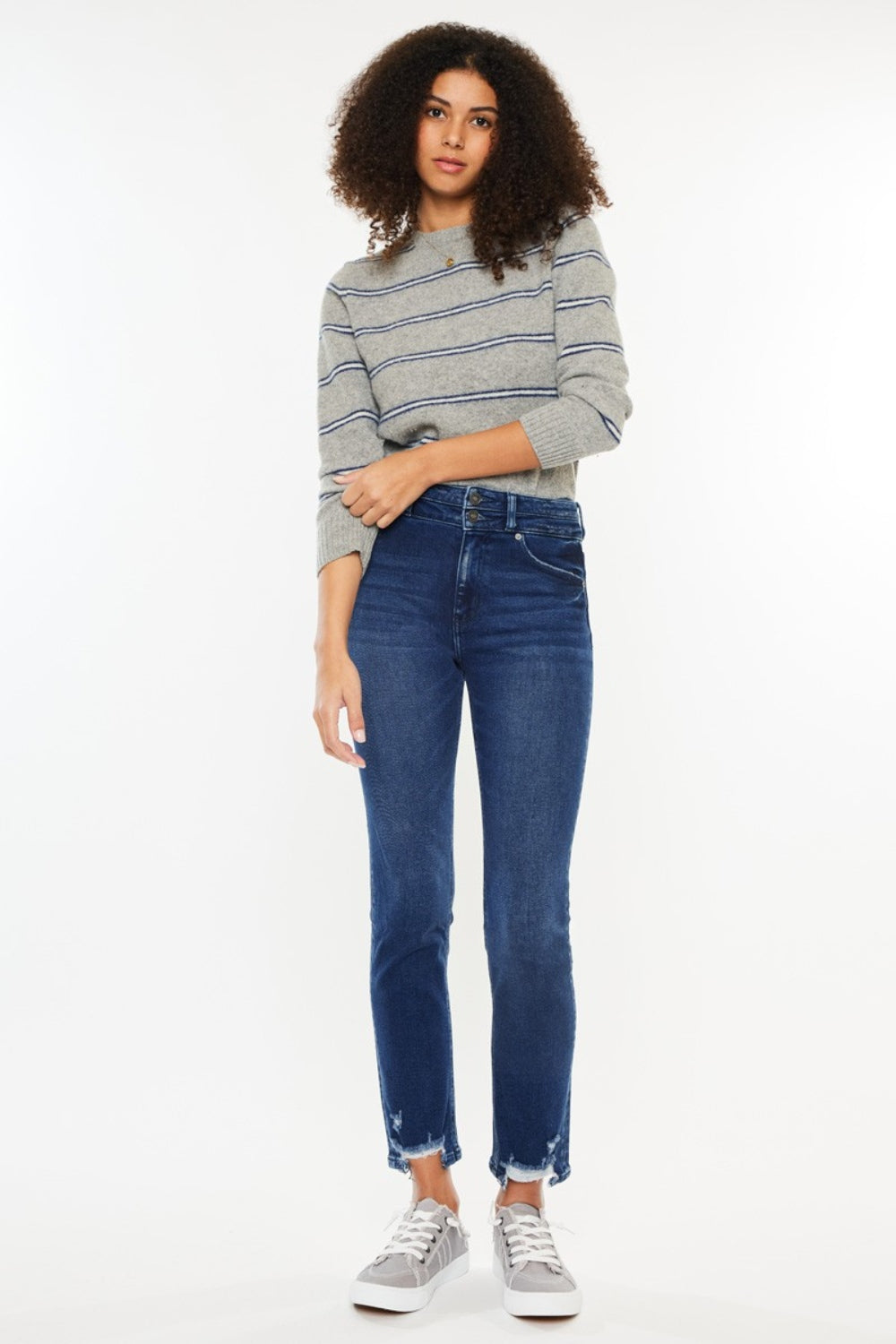 Kancan High Rise Slim Straight Jeans 5830 | Gulf Resellers 