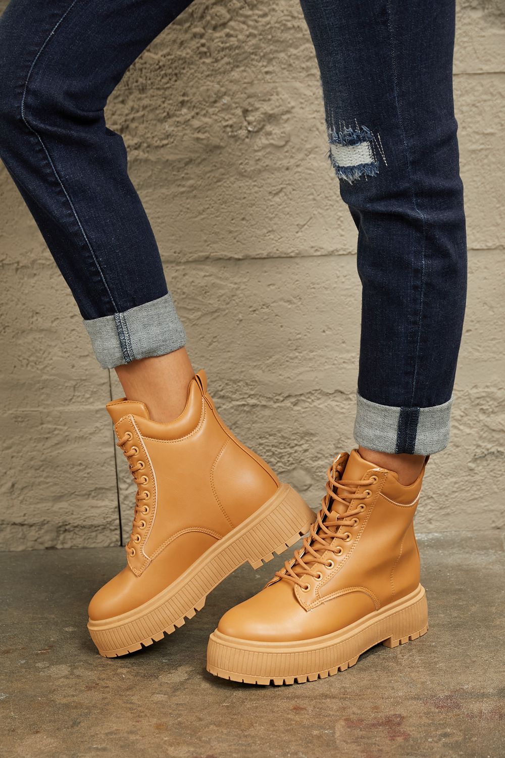 East Lion Corp Platform Combat Boots | Gulf Resellers