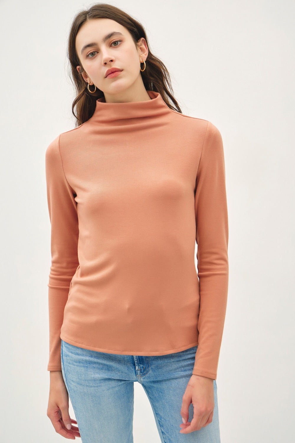 Be Cool Mock Neck Long Sleeve T-Shirt 19323 | Gulf Resellers 