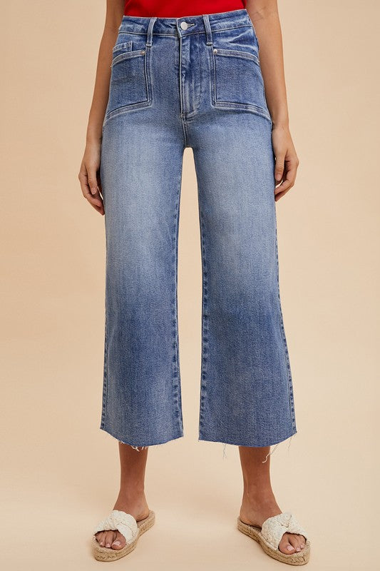 Annie Wear High Rise Wide Leg Jeans 18997 | Gulf Resellers 