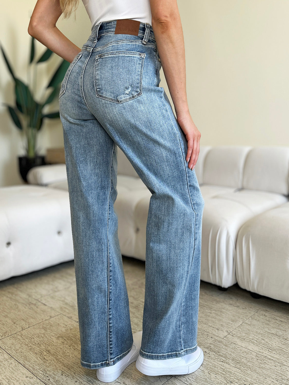 Judy Blue Full Size High Waist Straight Jeans 5053 | Gulf Resellers 