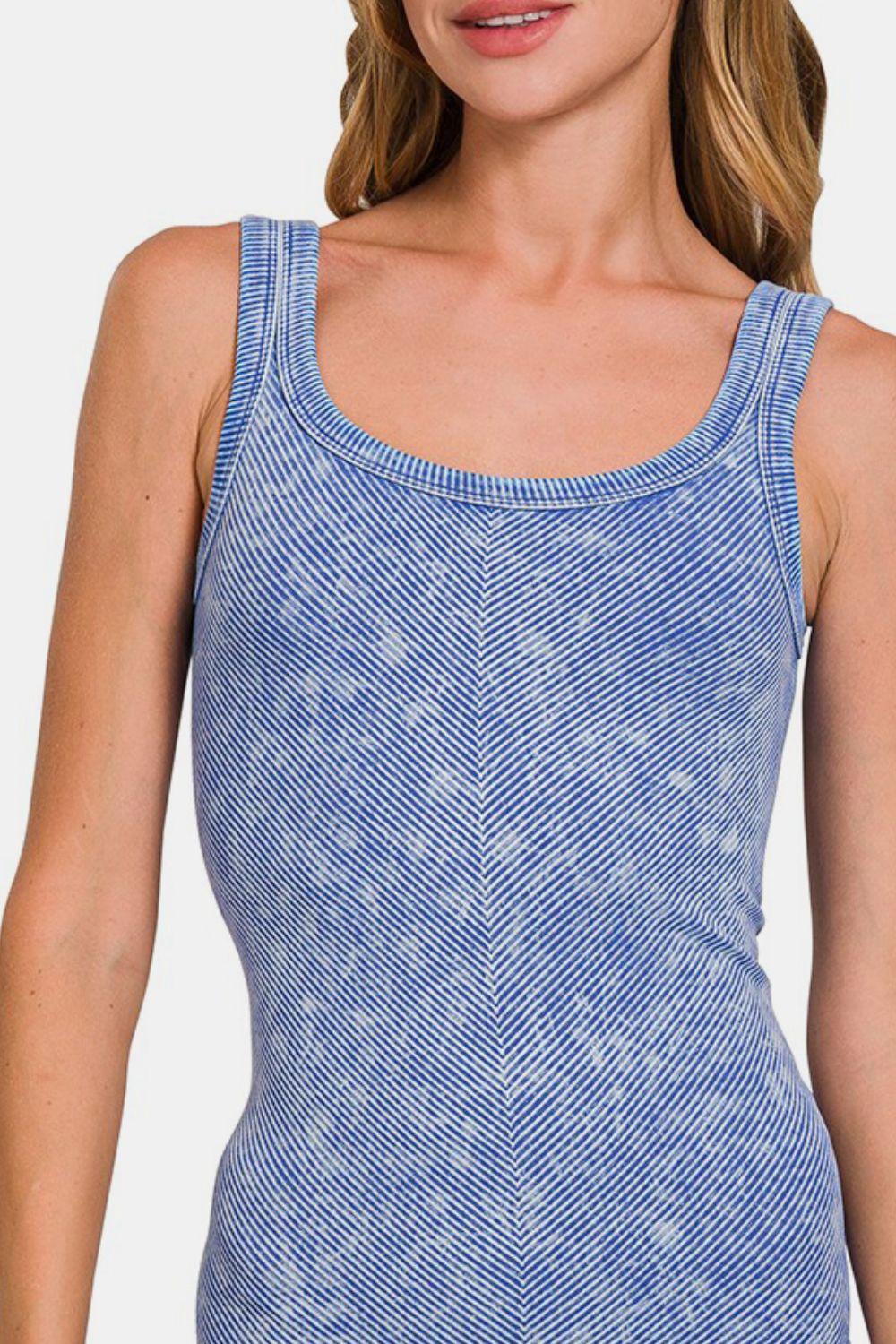 Zenana Ribbed Scoop Neck Tank 18614 | Gulf Resellers 