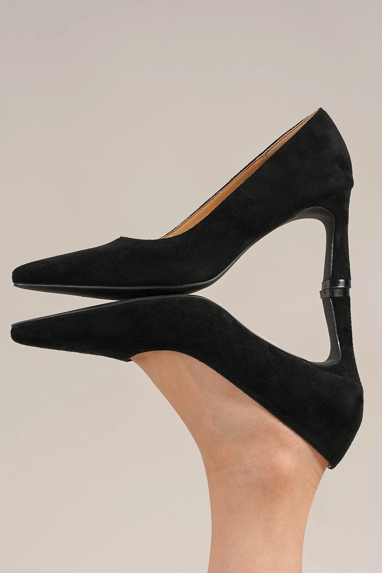 Beast Fashion Faux Suede Point Toe Pumps 22118 | Gulf Resellers 