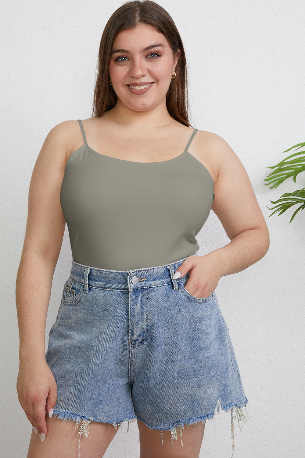 Basic Bae Full Size Round Neck Slim Cami 14957 | Gulf Resellers 