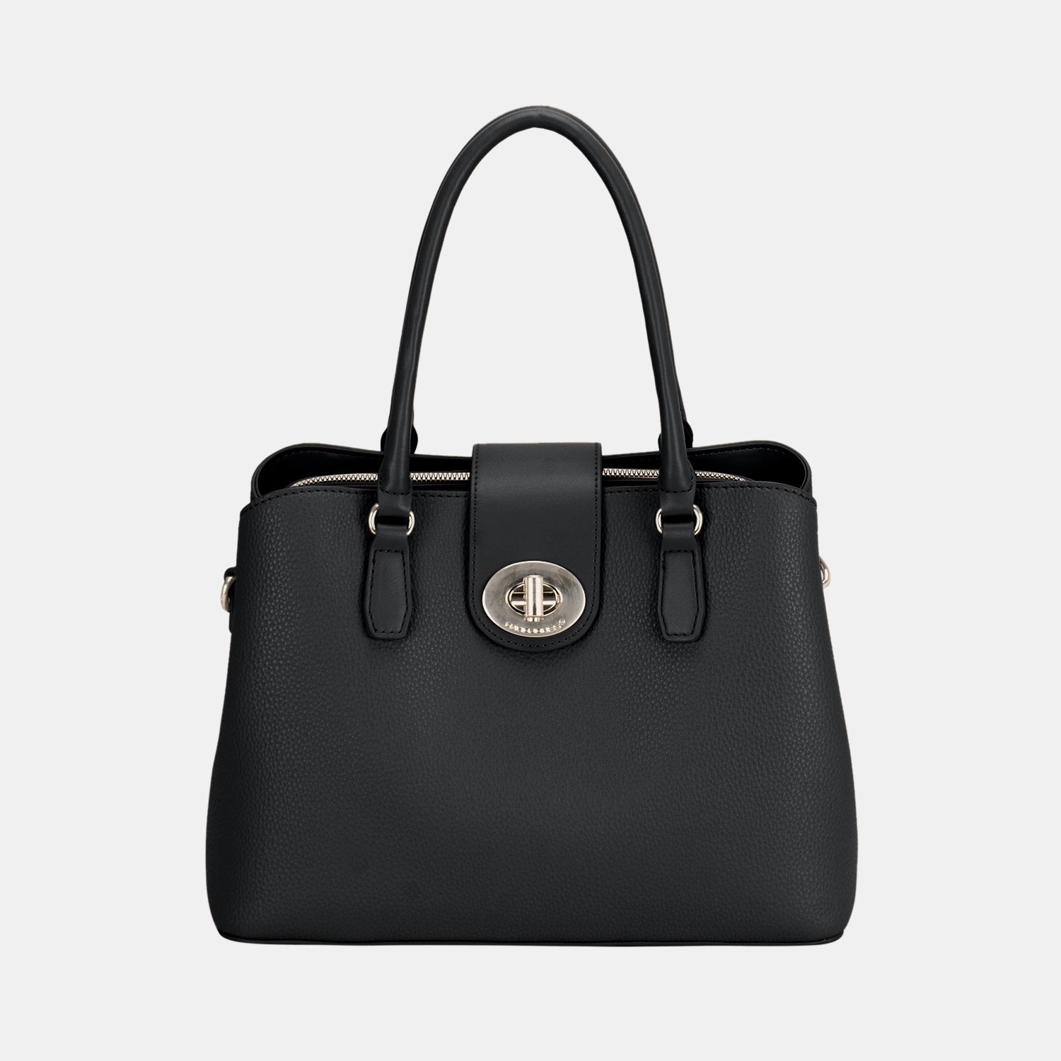 David Jones PU Leather Twist-Lock Tote Bag 4638 | Gulf Resellers 