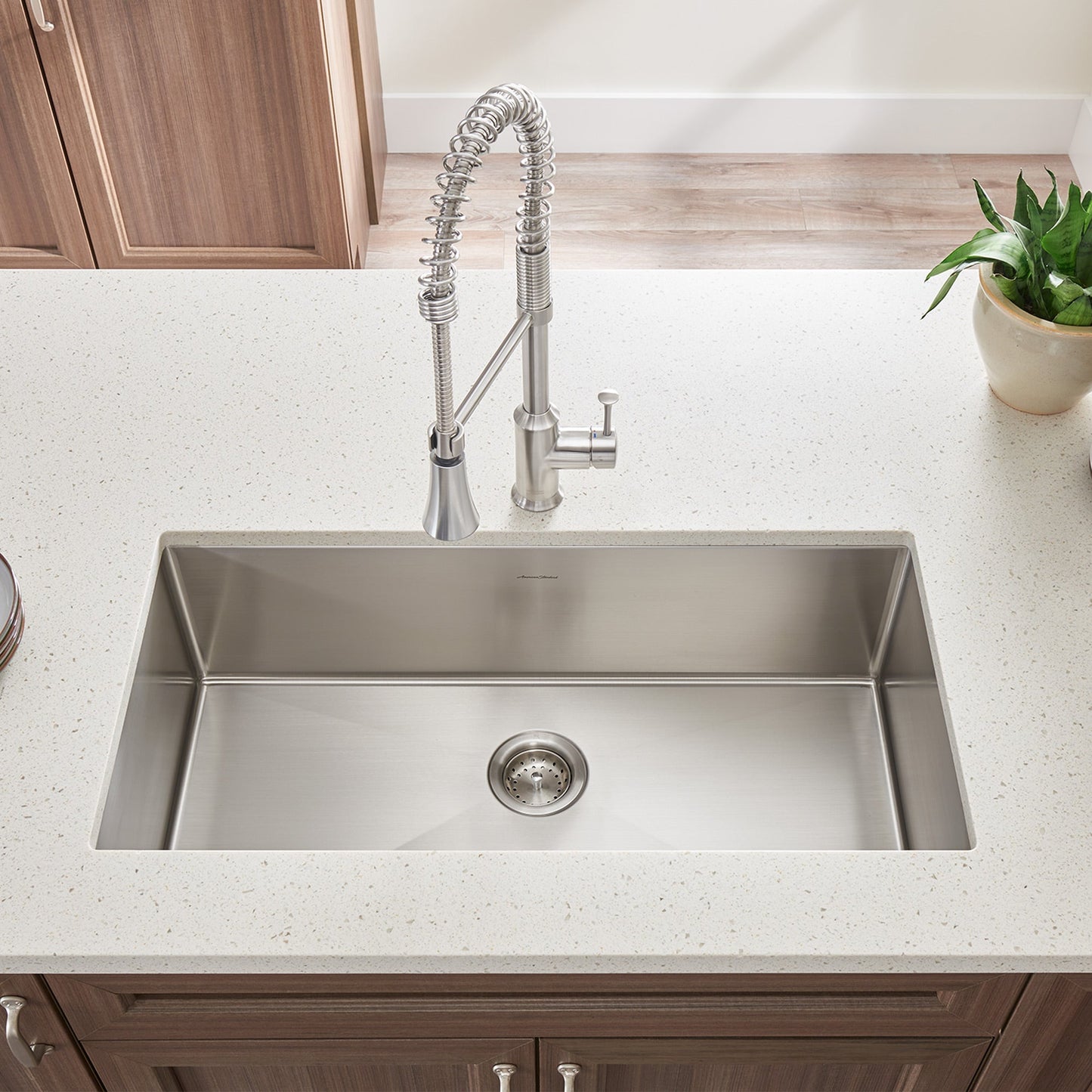 Pekoe® 35 x 18-Inch Stainless Steel Undermount Single-Bowl Kitchen Sink - MJ's Overstock