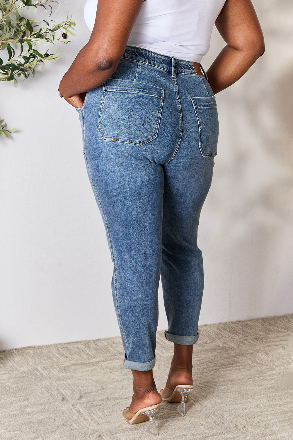 Judy Blue Full Size High Waist Drawstring Denim Jeans 10904 | Gulf Resellers 