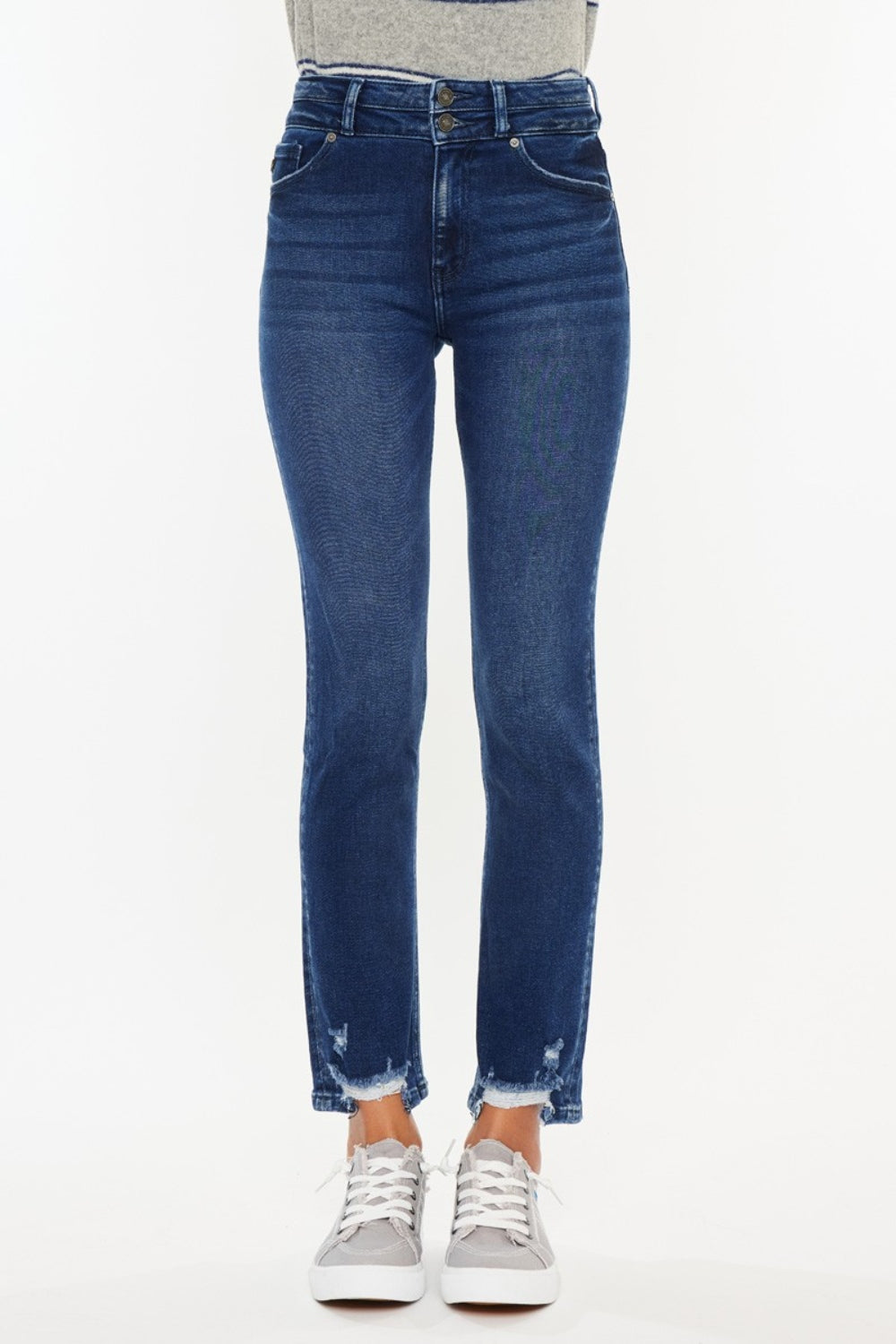 Kancan High Rise Slim Straight Jeans 5833 | Gulf Resellers 