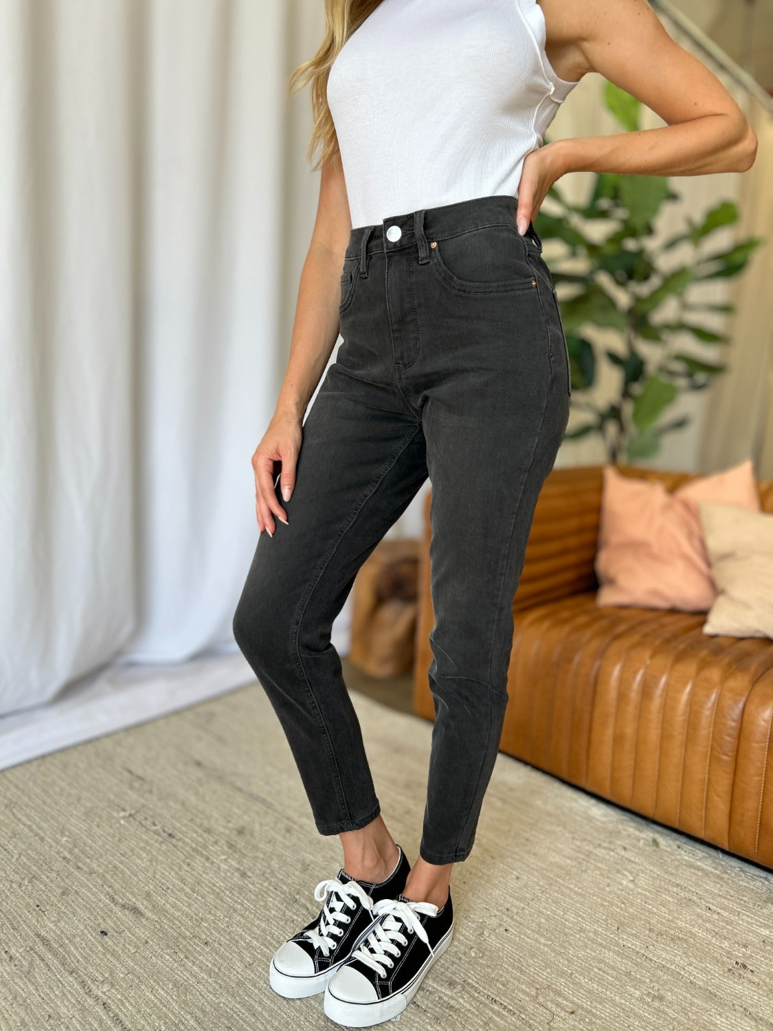 RFM Full Size High Rise Tummy Control Skinny Jeans | Gulf Resellers