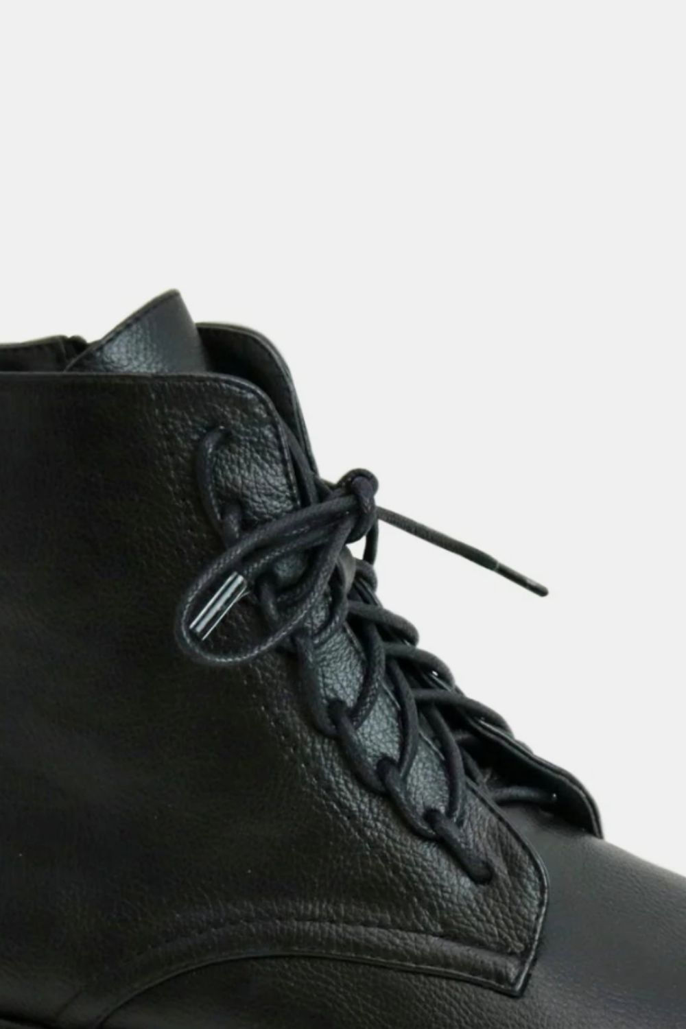 Beast Fashion Faux Leather Lace-Up Boots with Side Zipper 21759 | Gulf Resellers 