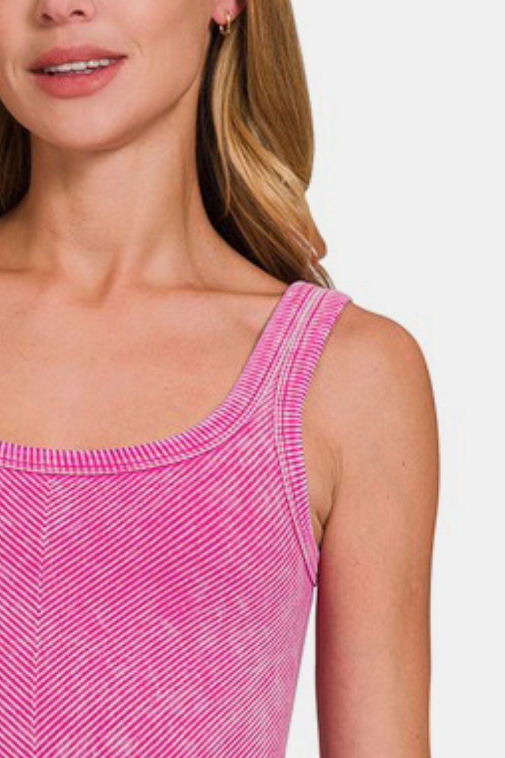 Zenana Ribbed Scoop Neck Tank 19209 | Gulf Resellers 