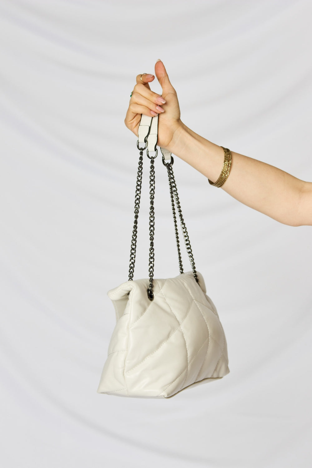 SHOMICO PU Leather Chain Handbag | Gulf Resellers